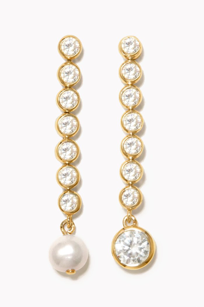 

Ascent Pearl Earrings in Recycled 18kt Gold Vermeil, Yellow