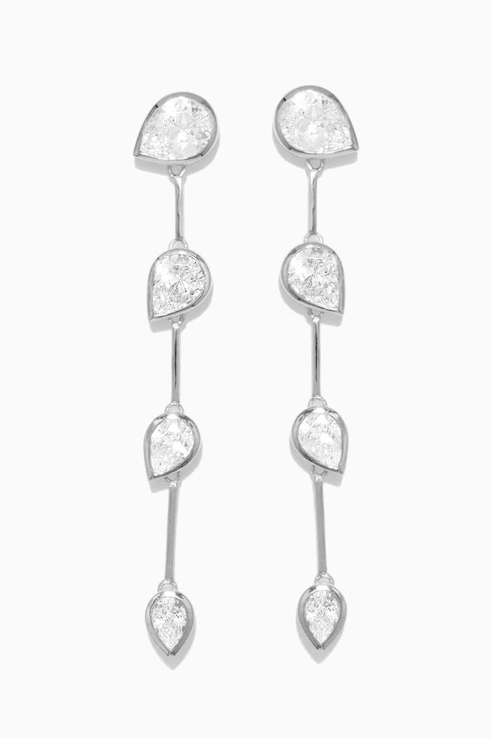 Z64 Zirconia Earrings in Recycled Silver