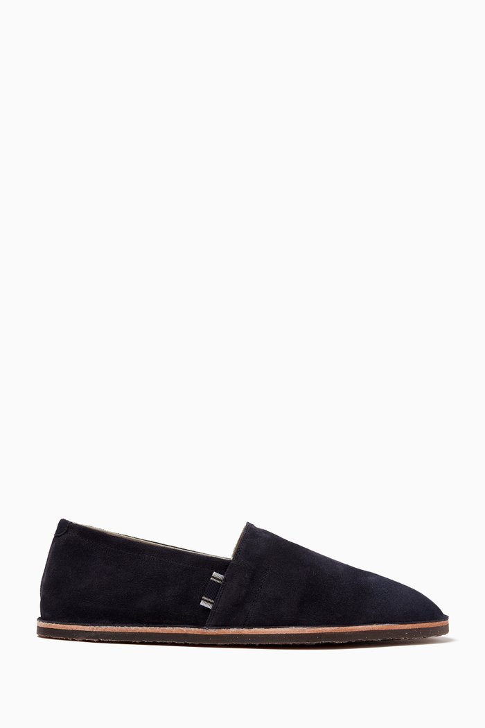 

Slip-on Shoes in Suede, Blue