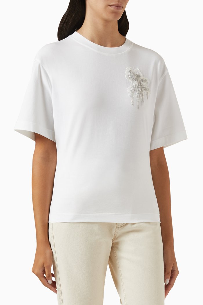 

Monili T-Shirt in Jersey, White