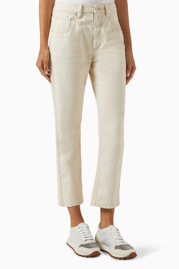 

Straight-leg Jeans in Denim, Neutral