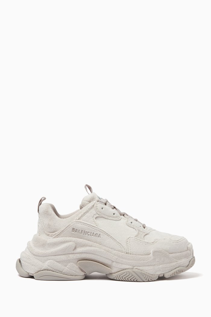 

Triple S Sneakers in Velvet, Neutral
