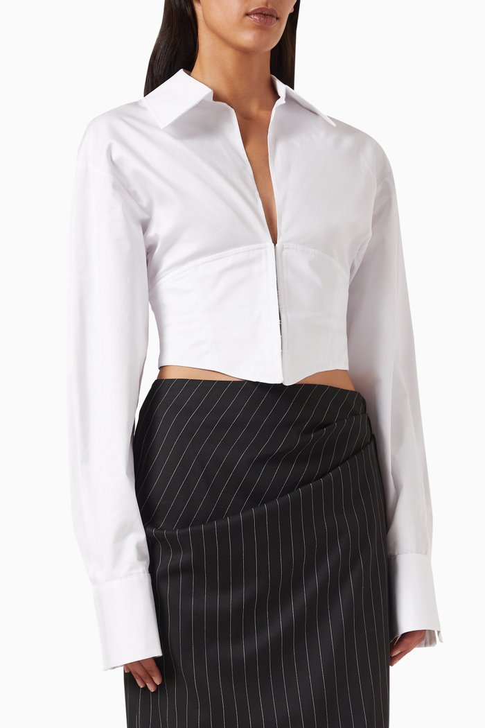 

Nina Shirt in Cotton, White