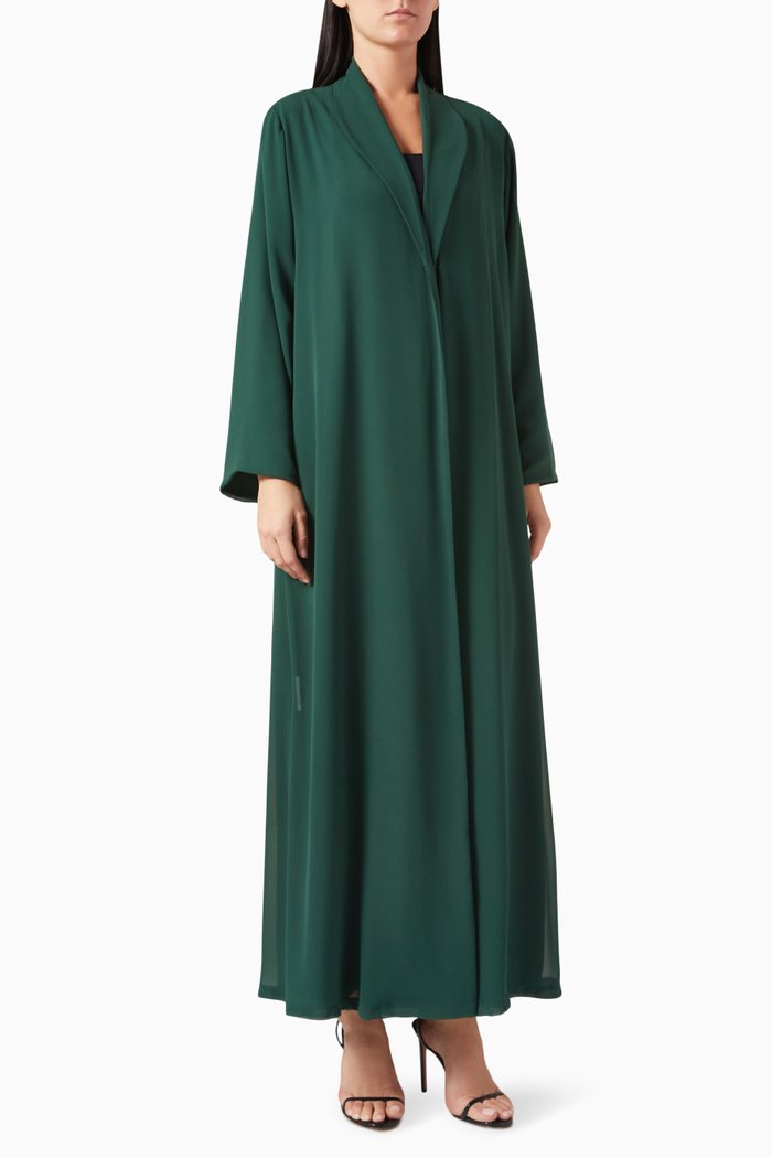 

Zainah Jacket-style Abaya, Green