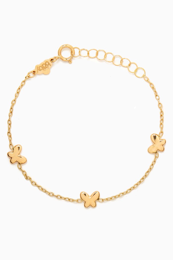 Butterfly Bracelet in 18kt Yellow Gold