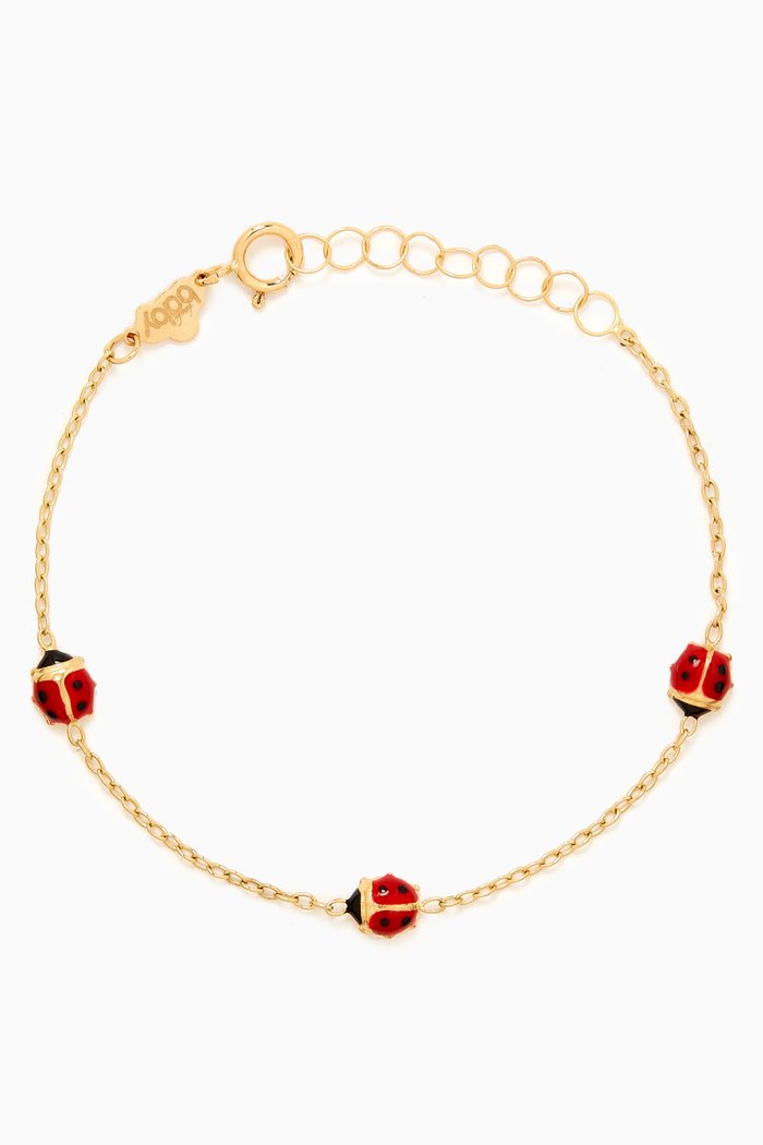 

Trio Lady Bug Bracelet in 18kt Gold