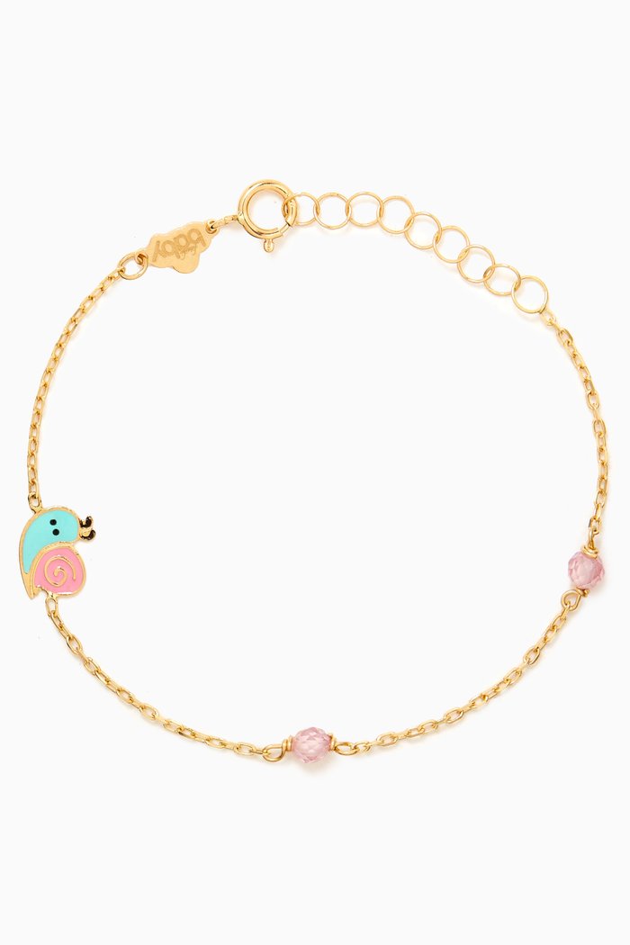 

Snail Charm Bracelet in 18kt Yellow Gold