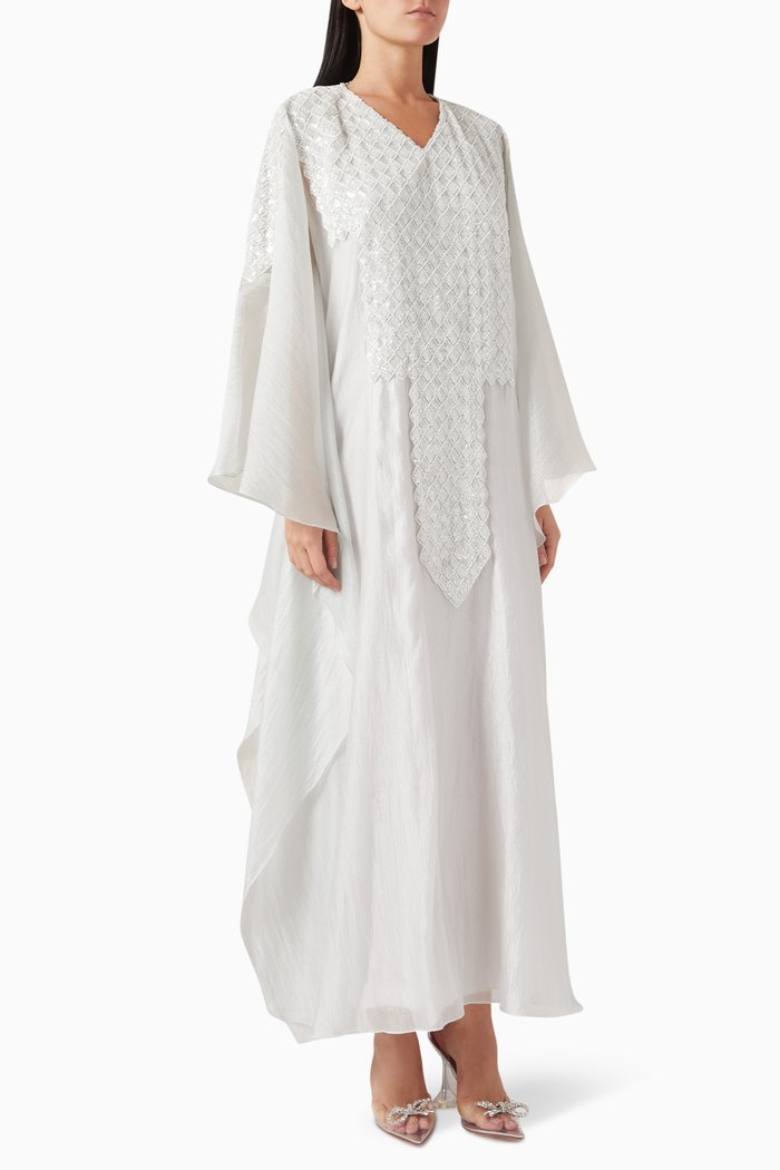 

Bead-embellished Kaftan, Multicolour
