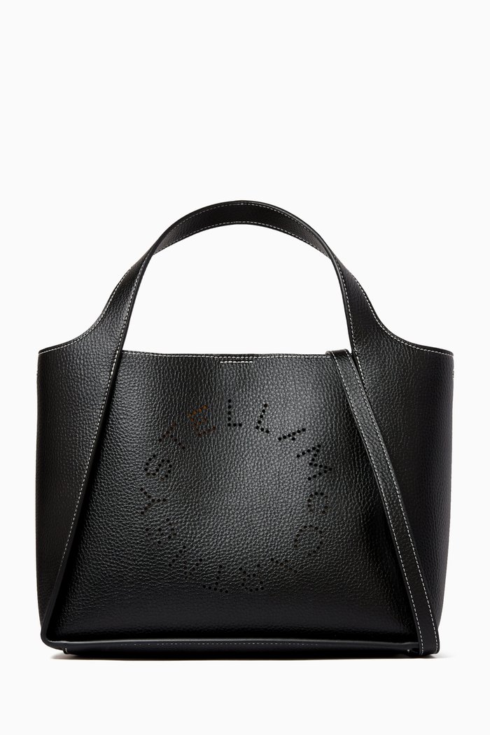 

Stella Logo Crossbody Bag in Eco Alter Grained Mat, Black
