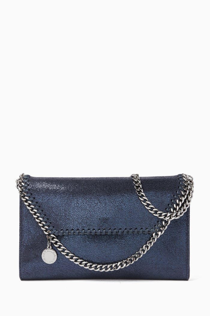 

Mini Falabella Crossbody Bag in Shaggy Deer, Blue