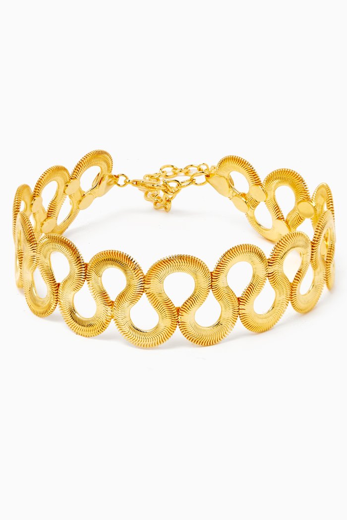

Petit Serpenté Choker Necklace in 24kt Gold-plated Brass
