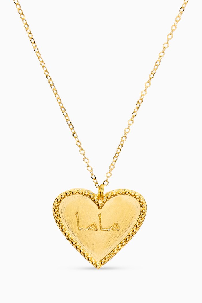 

Mama Necklace in 24kt Gold-plated Brass