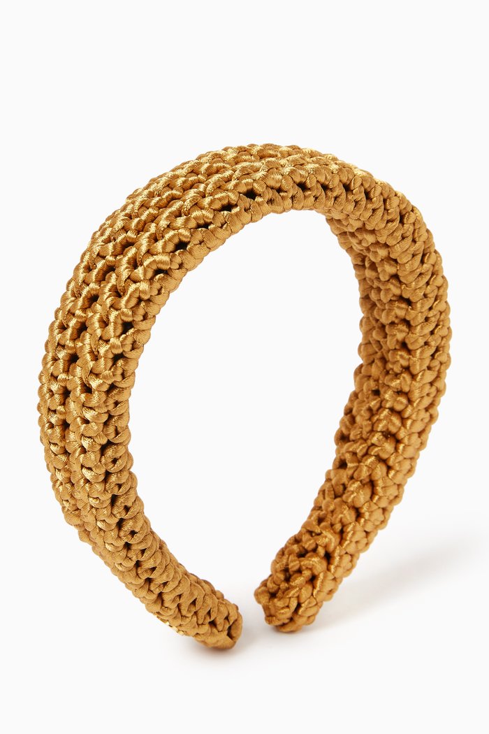 

Bali Crochet Headband, Gold