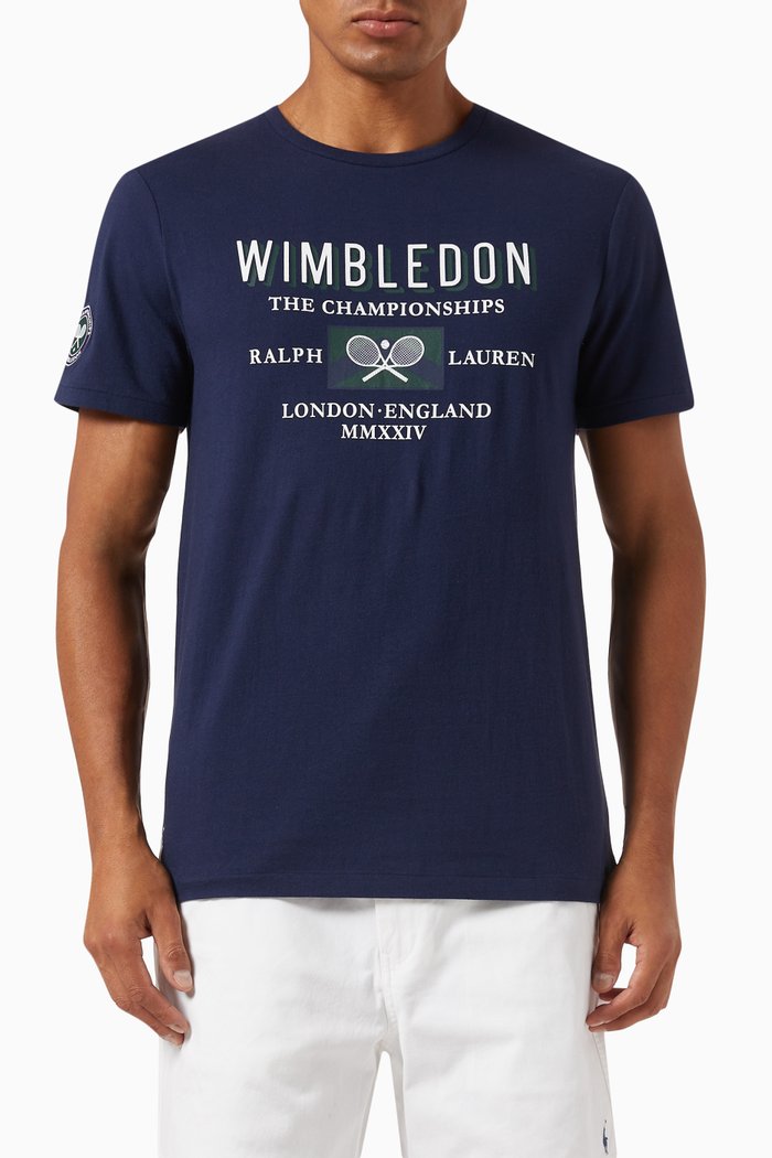 

Wimbledon T-shirt in Cotton-jersey, Blue