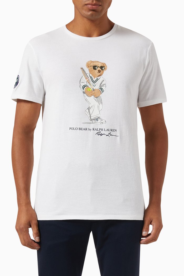 

Polo Bear T-shirt in Cotton, White