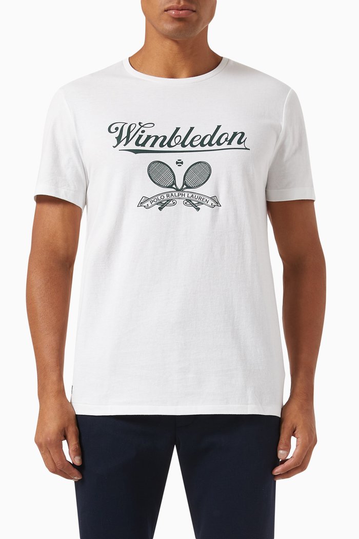 

Wimbledon T-shirt in Cotton, White