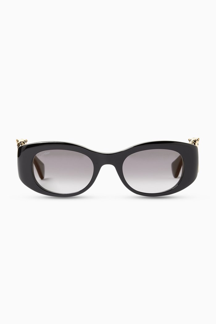 

Panther Sunglasses in Recycled Acetate, Black