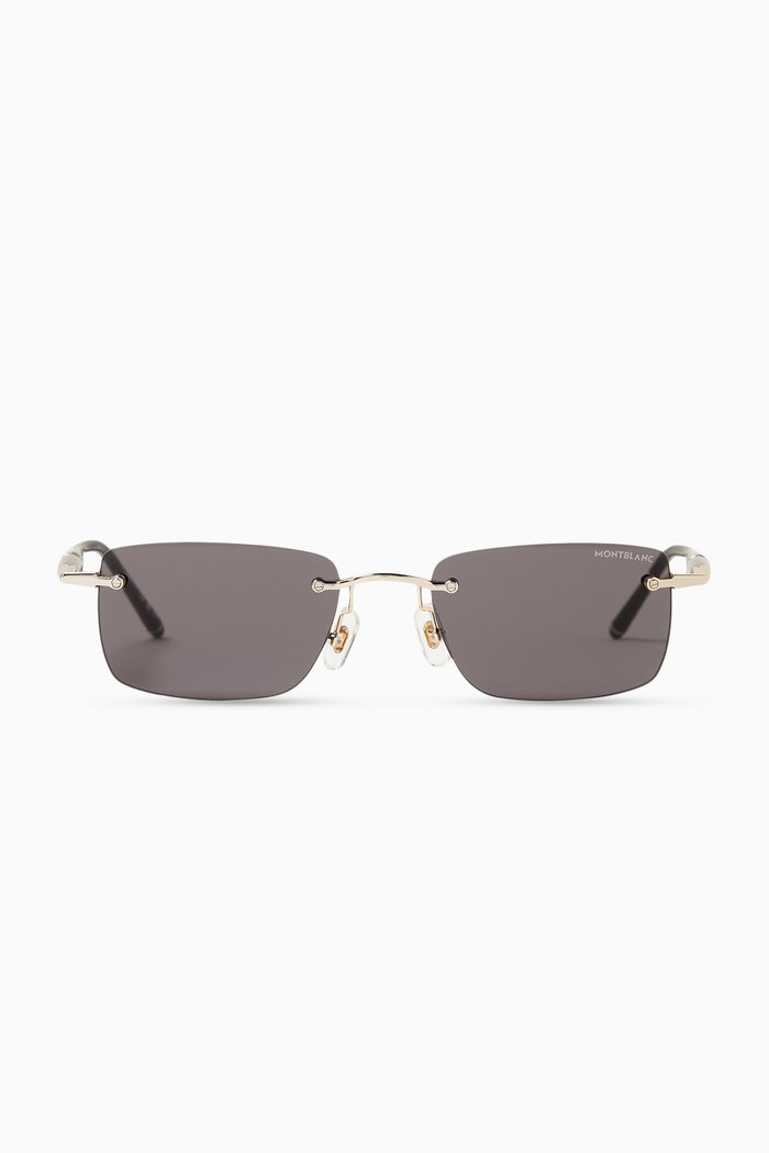 

Rimless Sunglasses in Metal, Black