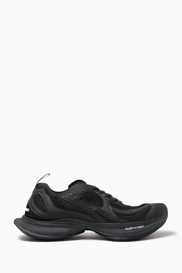 

Circuit Sneakers in Nylon & Rubber, Black