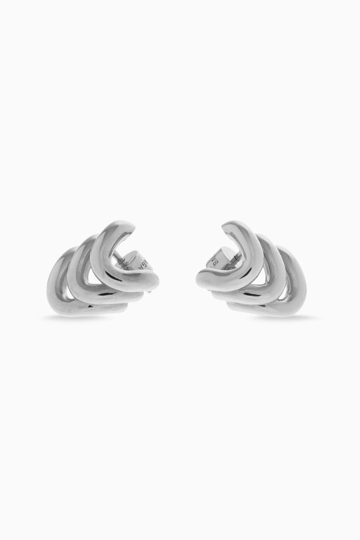 

Loop Trio Earrings in Brass, Silver