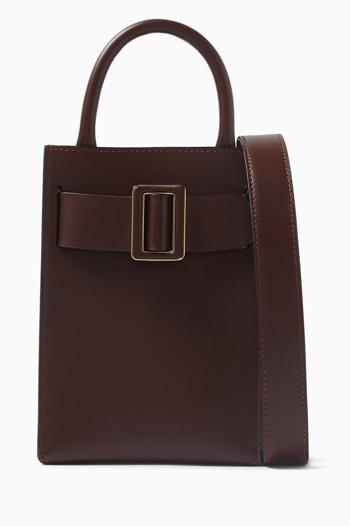 

Bobby Tourist Bag in Palmellato Calfskin Leather, Burgundy