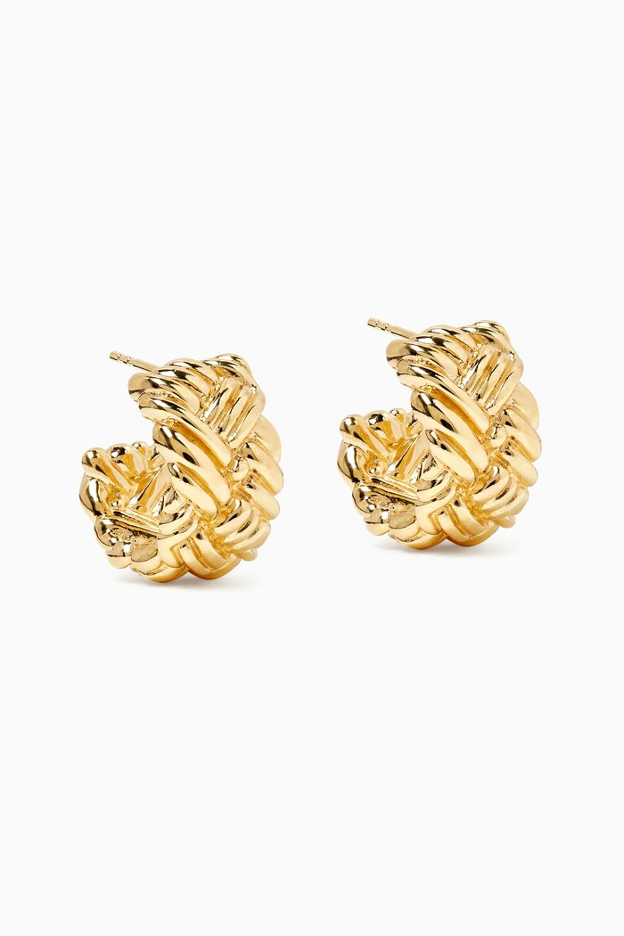 

Intrecciato Earrings in Gold-plated Sterling Silver
