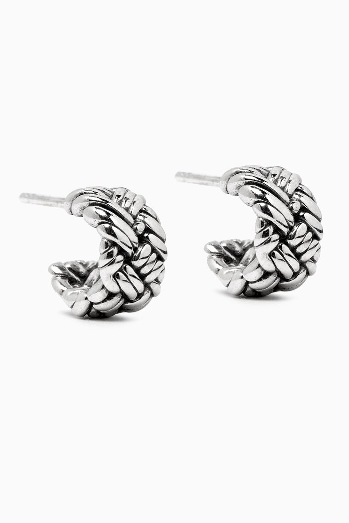 

Intrecciato Earrings in Sterling Silver