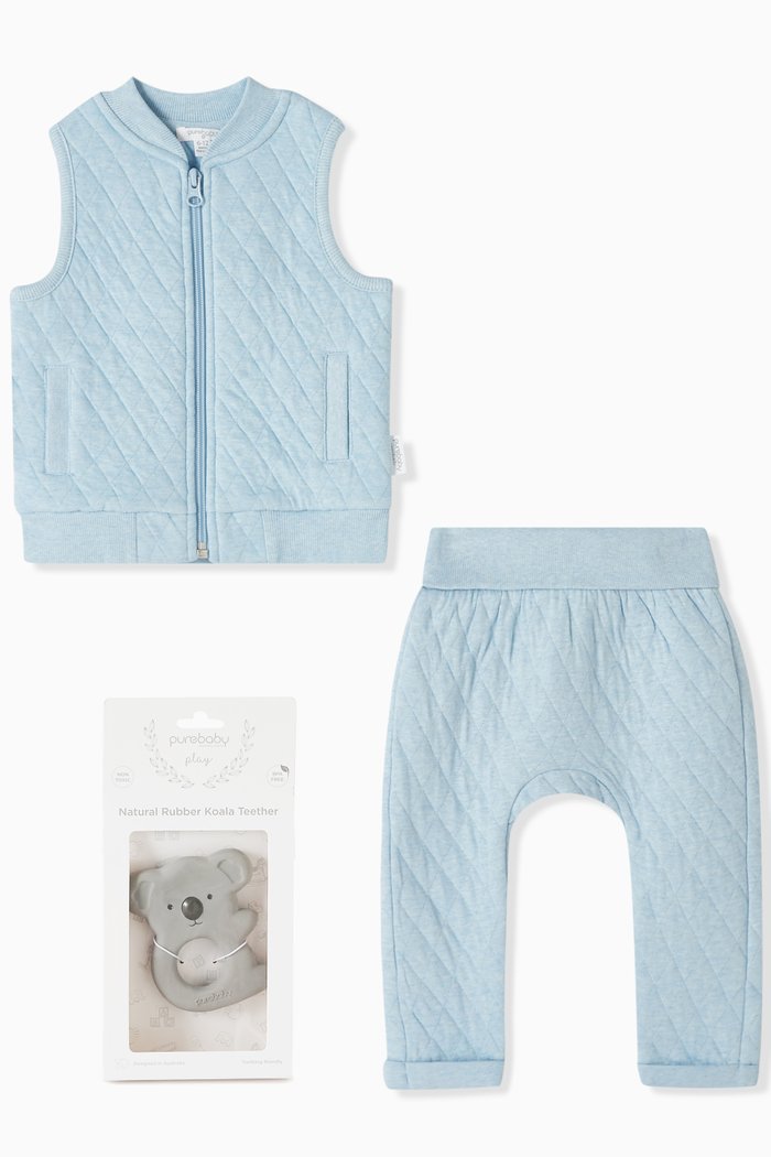 

Quilted Pack Gift Set, Blue