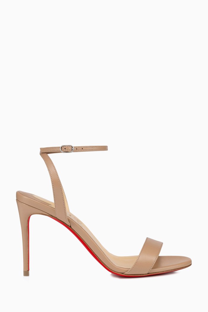 

Loubigirl 85 Sandals in Nappa Leather, Neutral