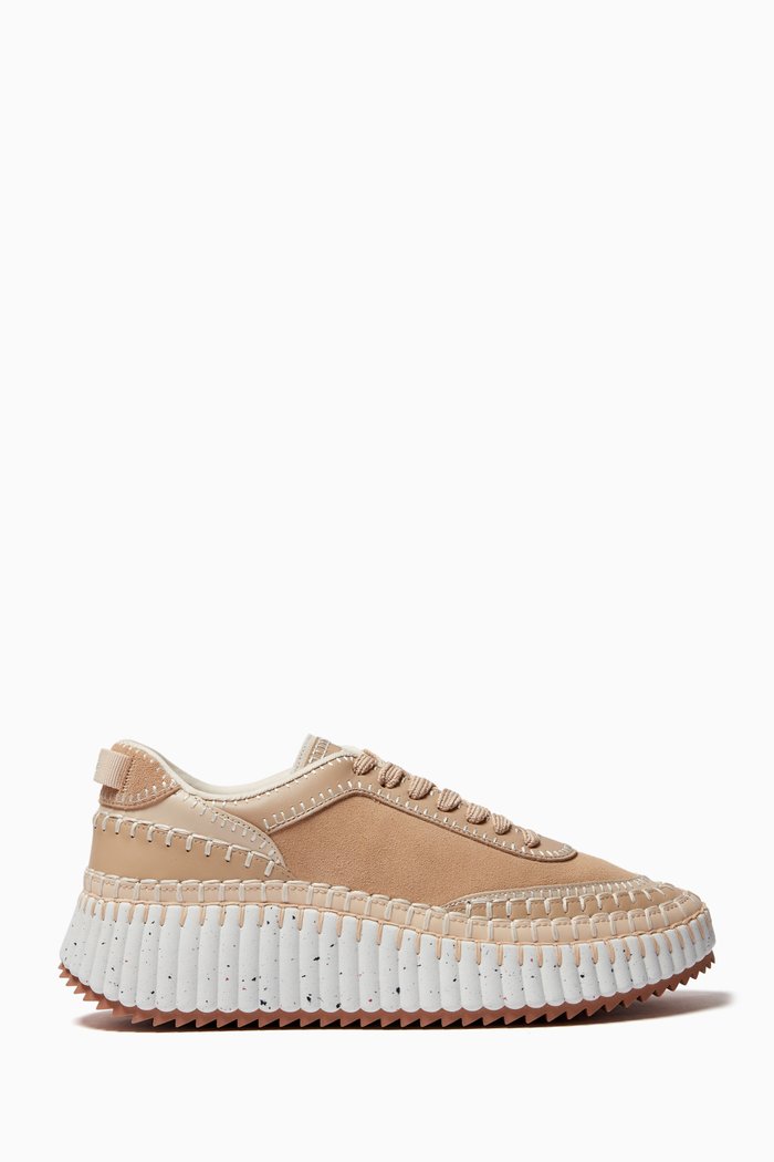 

Nama Sneakers in Suede Calfskin, Neutral
