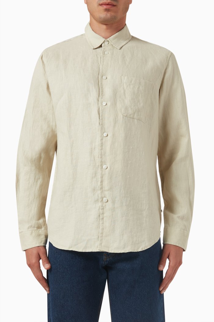 

Liam NF Shirt in Linen, Neutral
