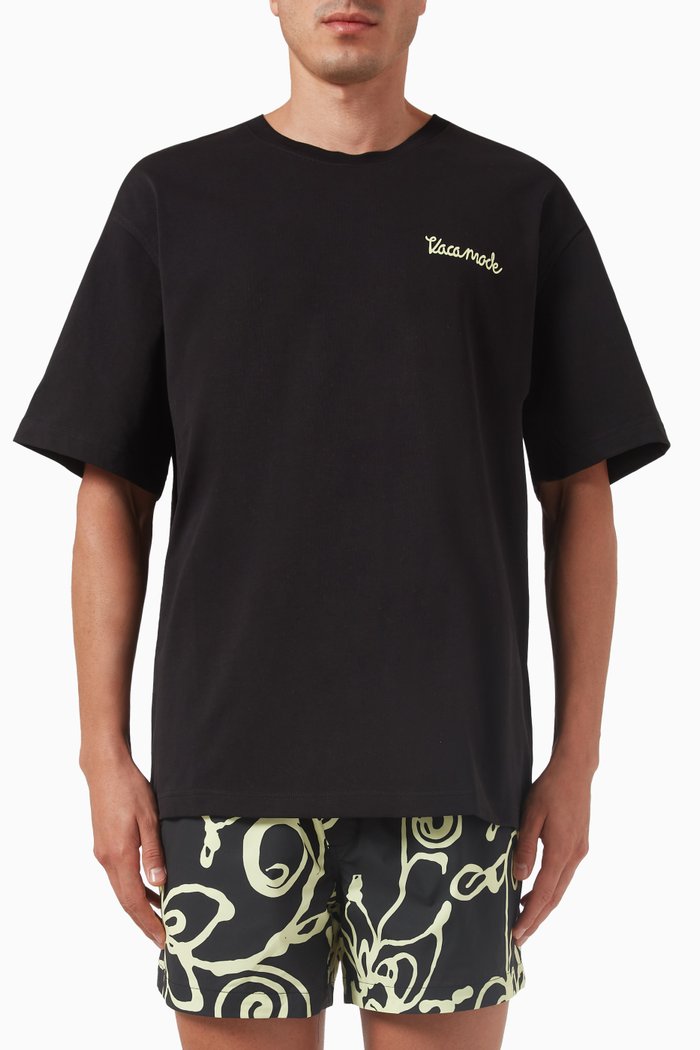 

Savaca T-shirt in Organic Cotton, Black
