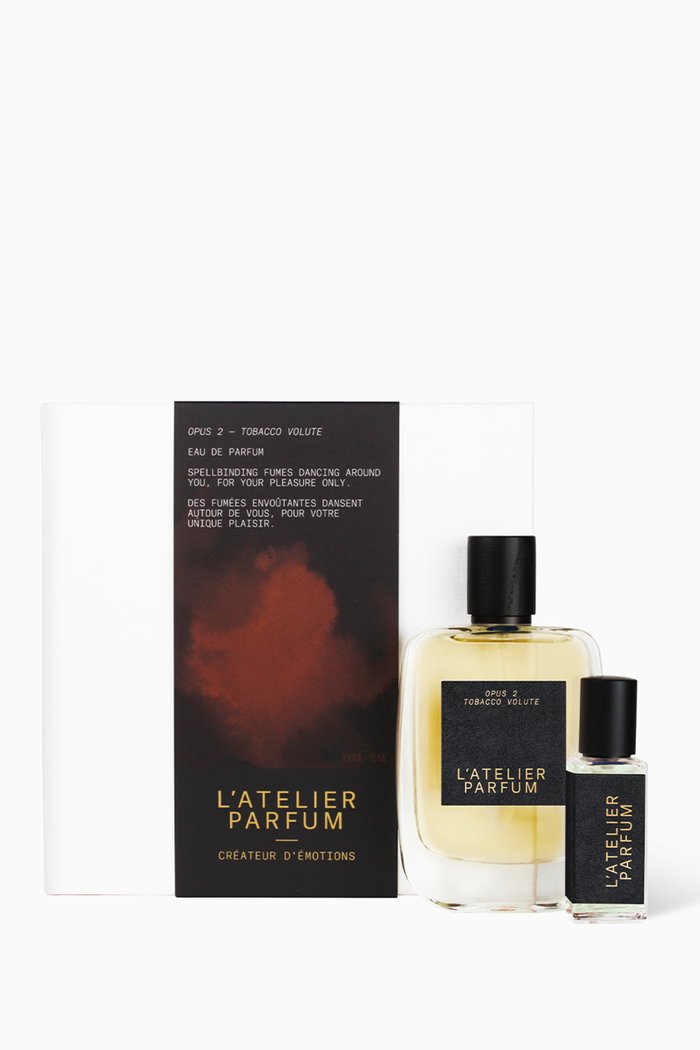 

Tobacco Volute & Leather Black (K)night Gift Set, Colourless