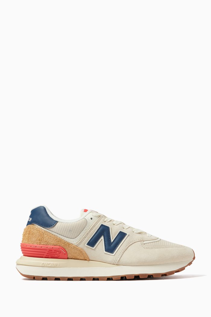 

574 Legacy Sneakers in Suede & Mesh, Grey
