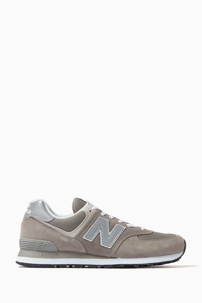 

574 Core Sneakers in Suede & Mesh, Grey