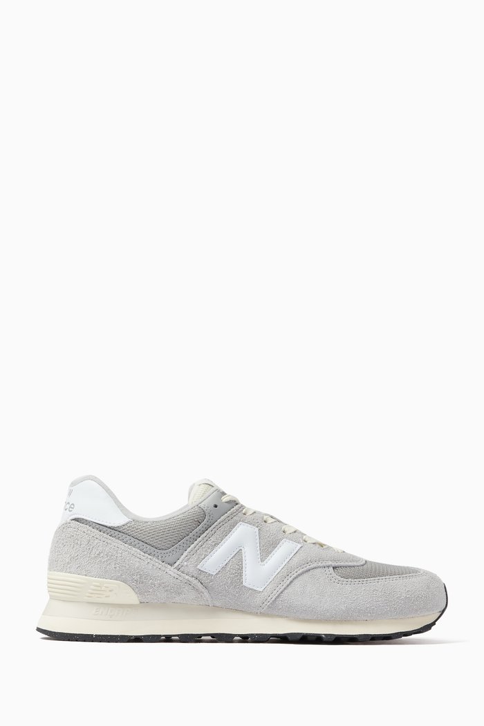

574 Core Sneakers in Suede & Mesh, Grey