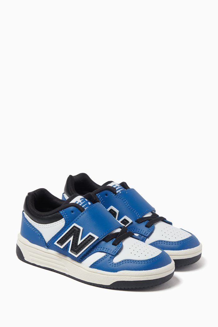

480 Sneakers in Leather, Suede & Mesh, Blue