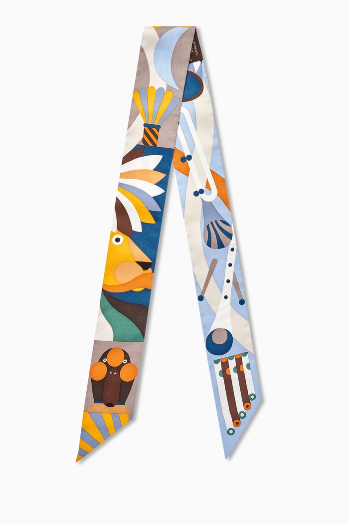 

Unused Parade En Fanfare Twilly Scarf in Silk, Multicolour