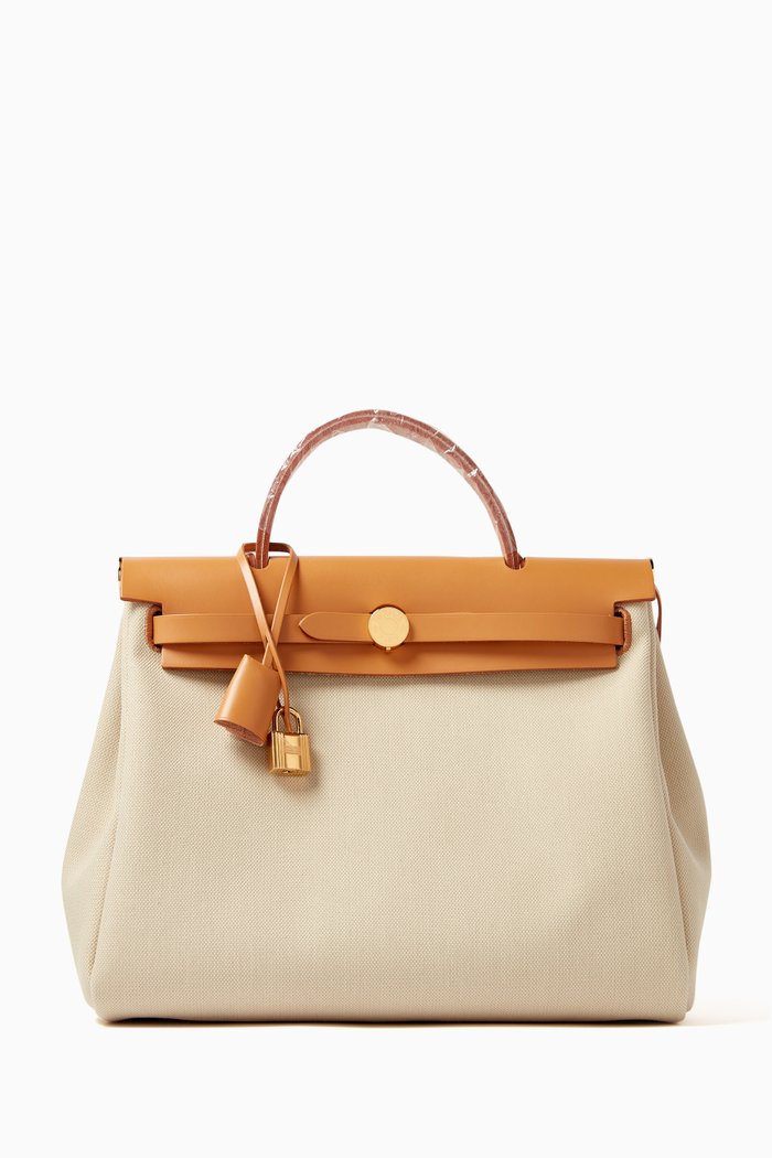 

Unused Herbag 31 in Vache Hunter Leather & Gold Hardware, Neutral